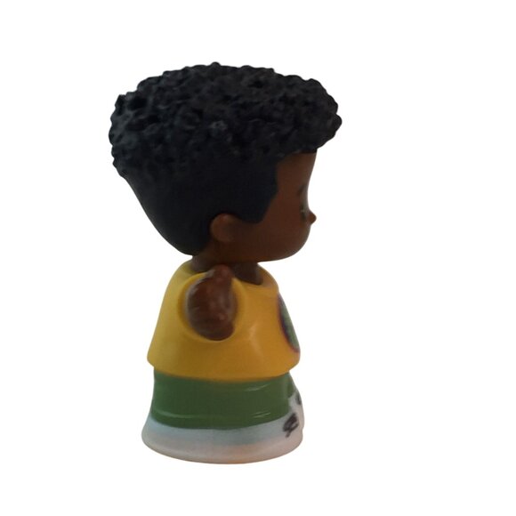 Fisher Price Little People Boy Figures Stripe Shirt African American Dino Shirt - Picture 5 of 9